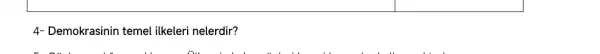 square 
4- Demokrasinin temel ilkeleri nelerdir?