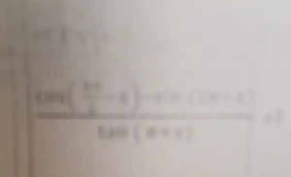 (cos(frac (1pi )/(2)-1)-cos(2pi -1))(tan(pi +t))=