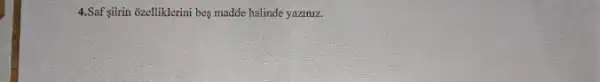 4.Saf sitrin ozelliklerini bes madde halinde yaziniz.